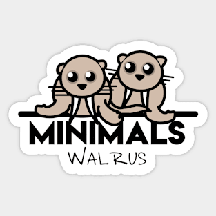 MINIMALS: Walrus Sticker